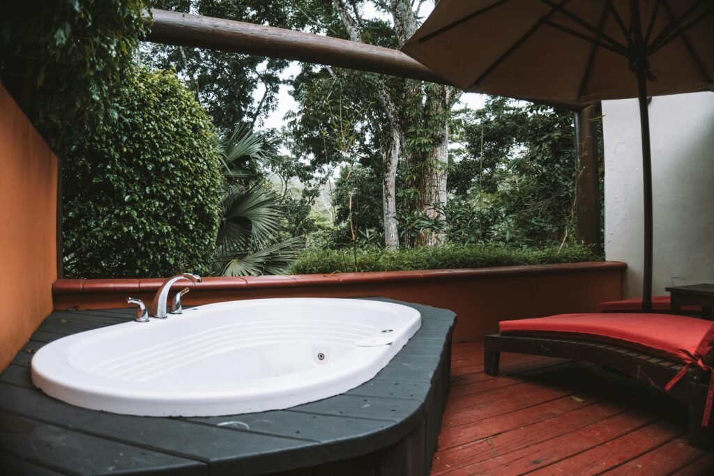 outdoor spas are top patio trends for backyard spaces