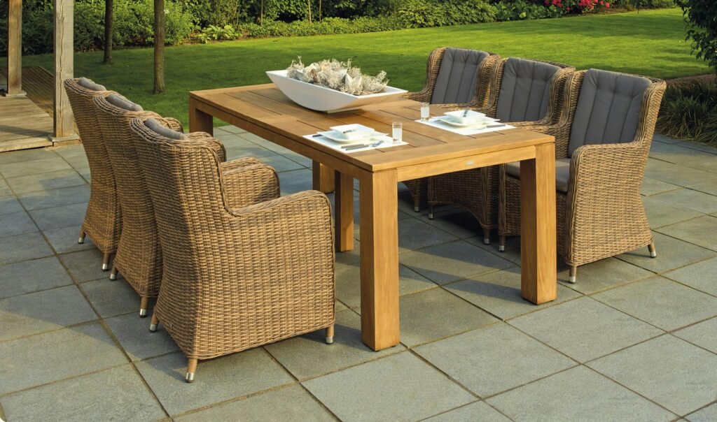 sustainable furniture is an eo-friendly top patio trend and backyard idea for 2025